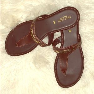 Brand New Nine West Chocolate Brown Sandal size 8